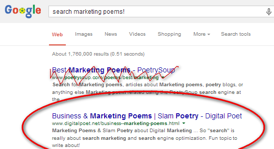 search marketing poem, digital marketing slam poem, marketing poetry, seo, sem, ppc, mobile marketing, poetry, 