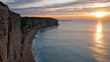 sea cliffs etretat france, slam poetry